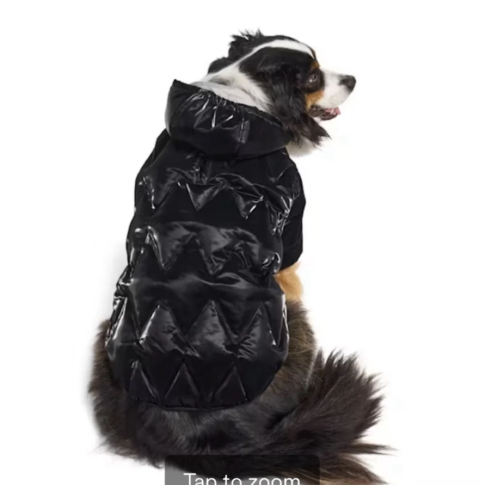 Reddy Black Quilted Pet Puffer Jacket Water-Resistant Dog Coat XL NWT